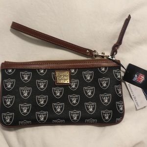Dooney and Bourke NFL Raiders wristlet